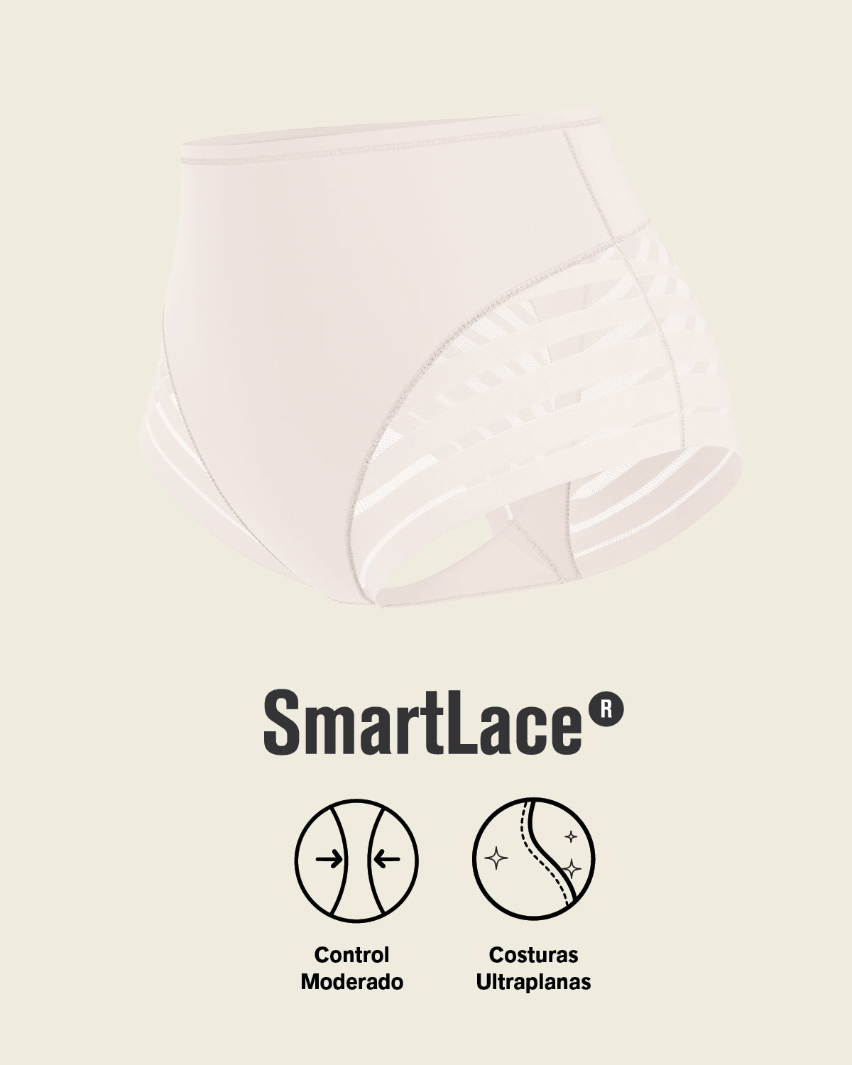 Everyday Bra + Stripe Undetectable Shaper Panty in White