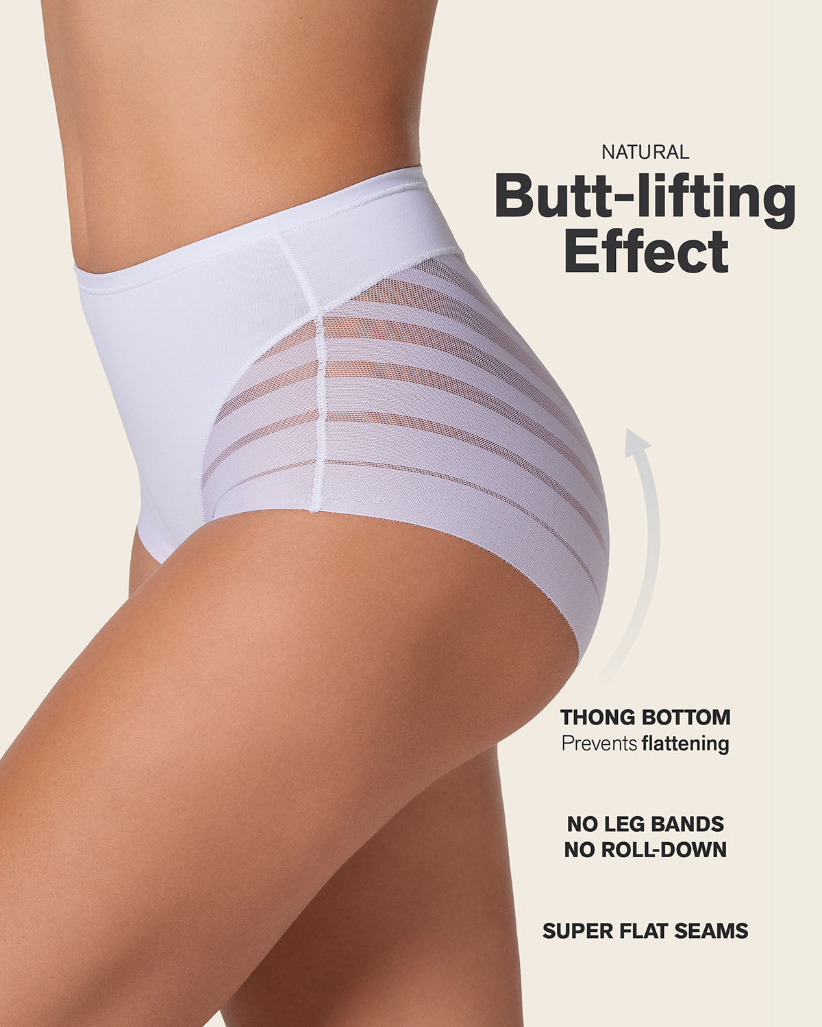 Daily Bra & Stripe Undetectable in White