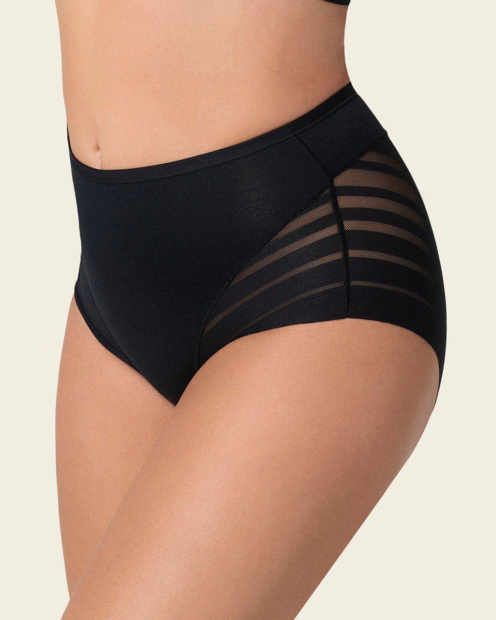 PowerStay Short & Stripe Undetectable Panty Bundle in Black