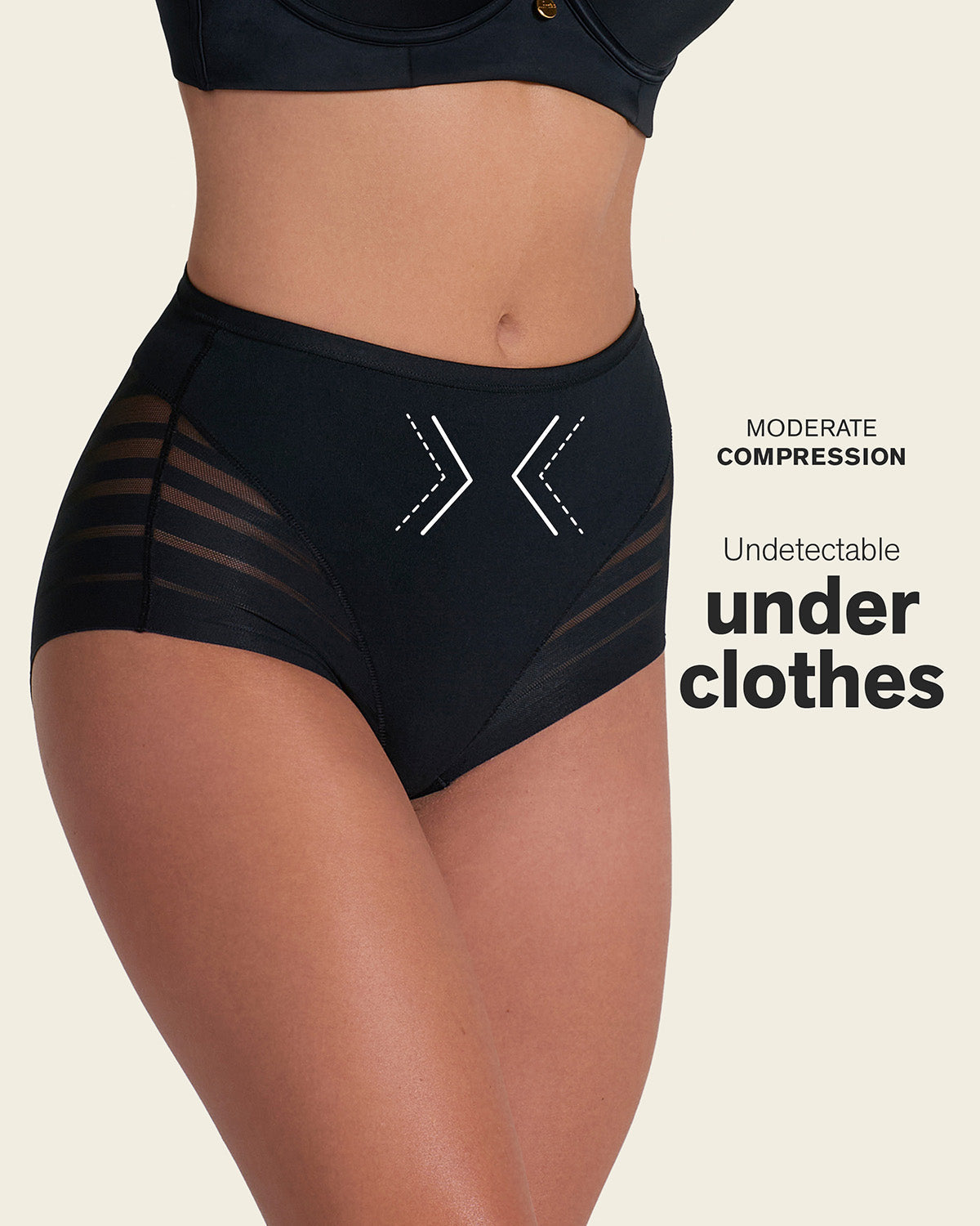 Daily Bra & Stripe Undetectable in Black