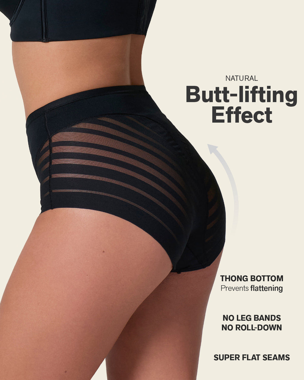 Daily Bra & Stripe Undetectable in Black