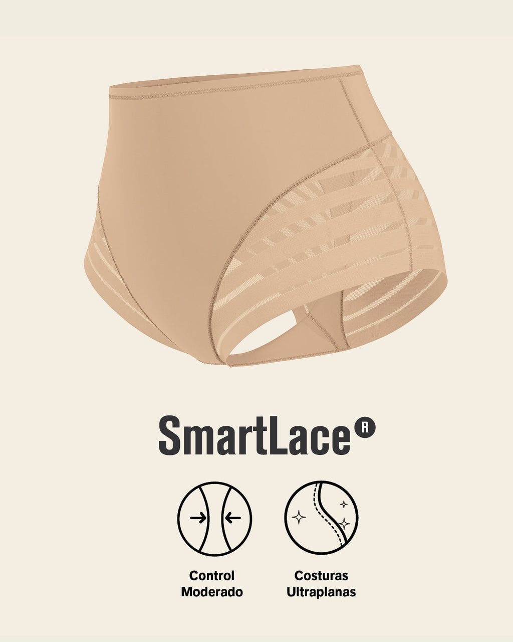 Everyday Bra + Stripe Undetectable Shaper Panty in Golden Beige