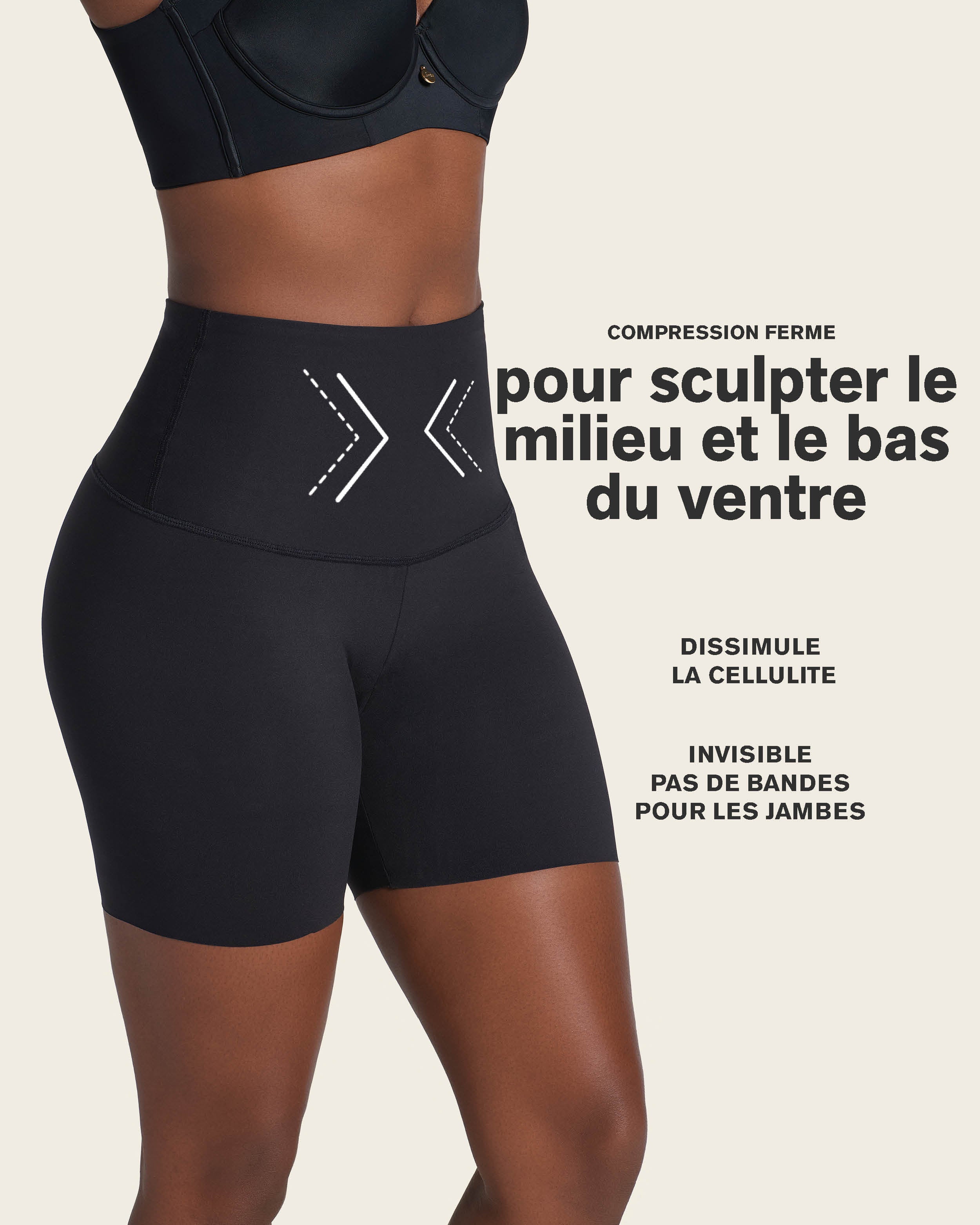 Moderate High-Waisted Shaper Short
