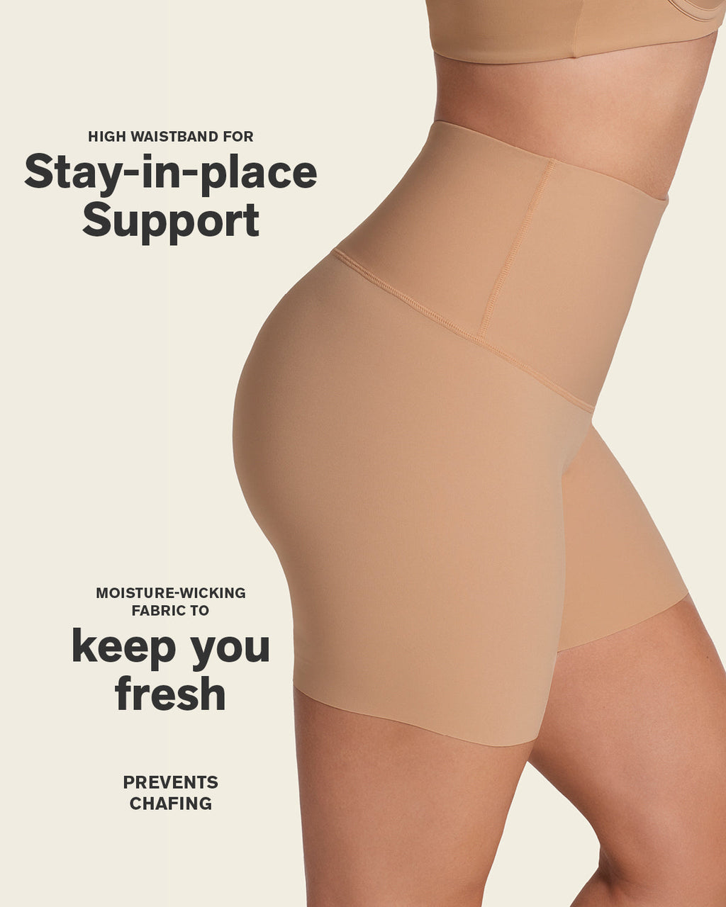 Moderate High-Waisted Shaper Short