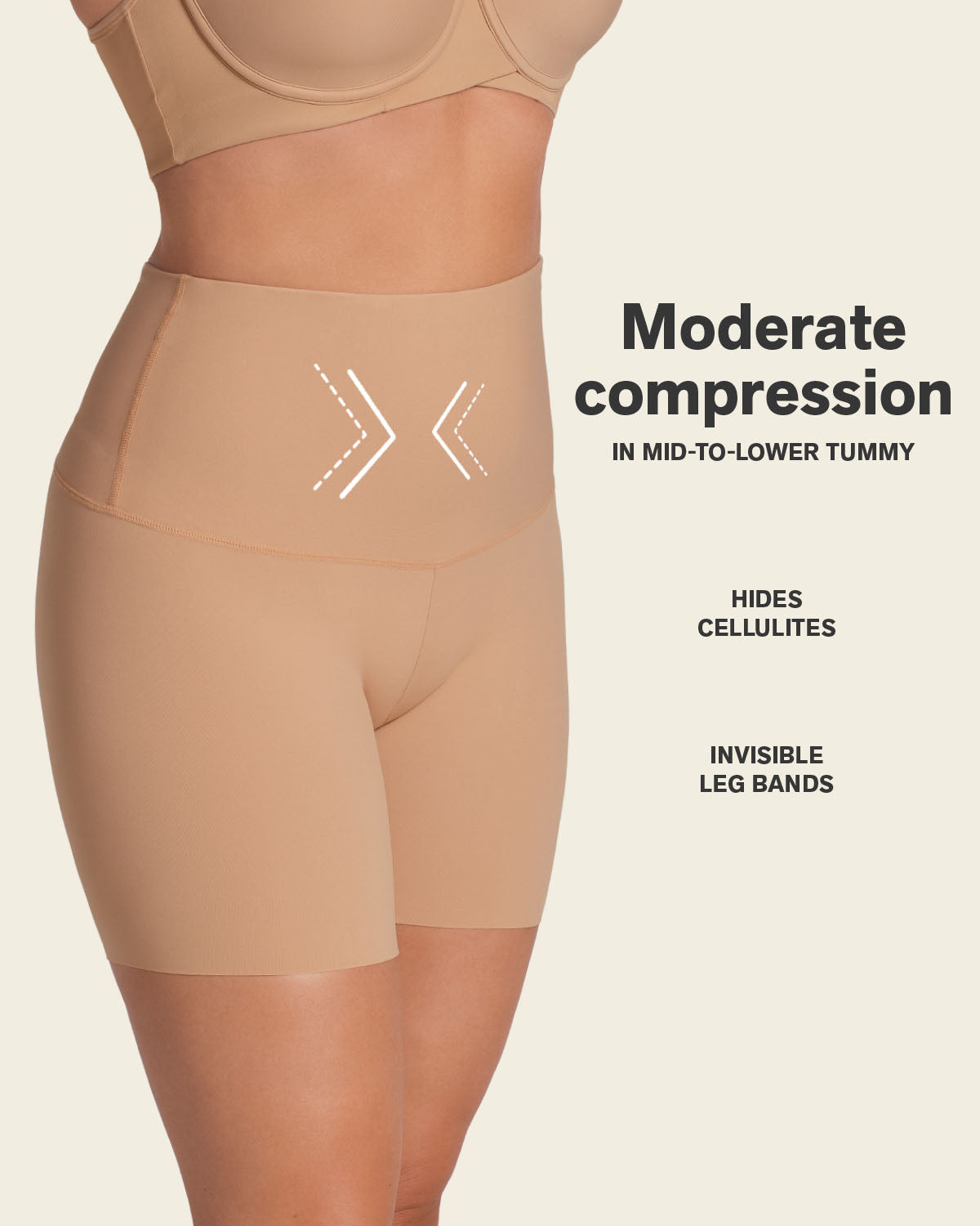 Moderate High-Waisted Shaper Short