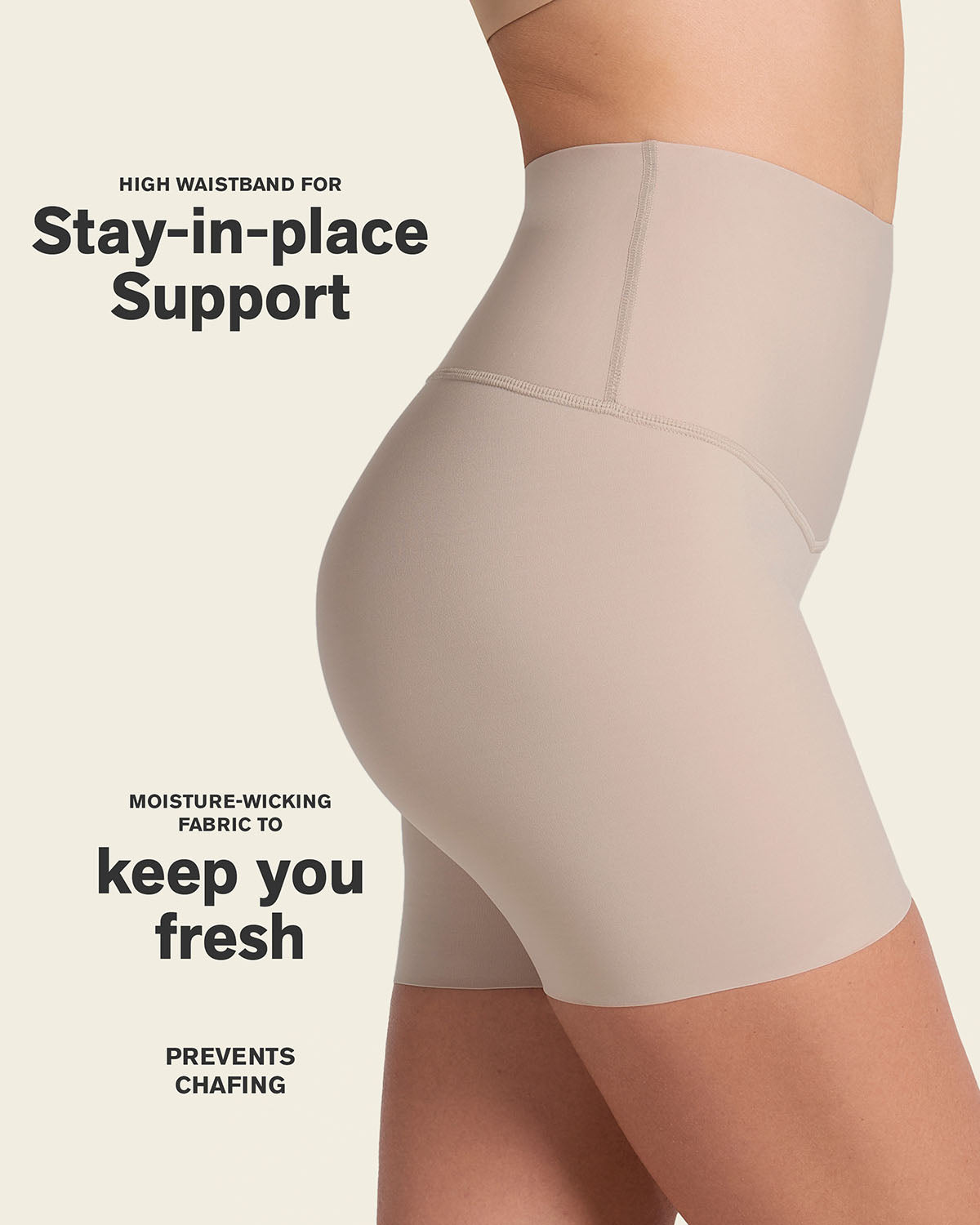 Moderate High-Waisted Shaper Short