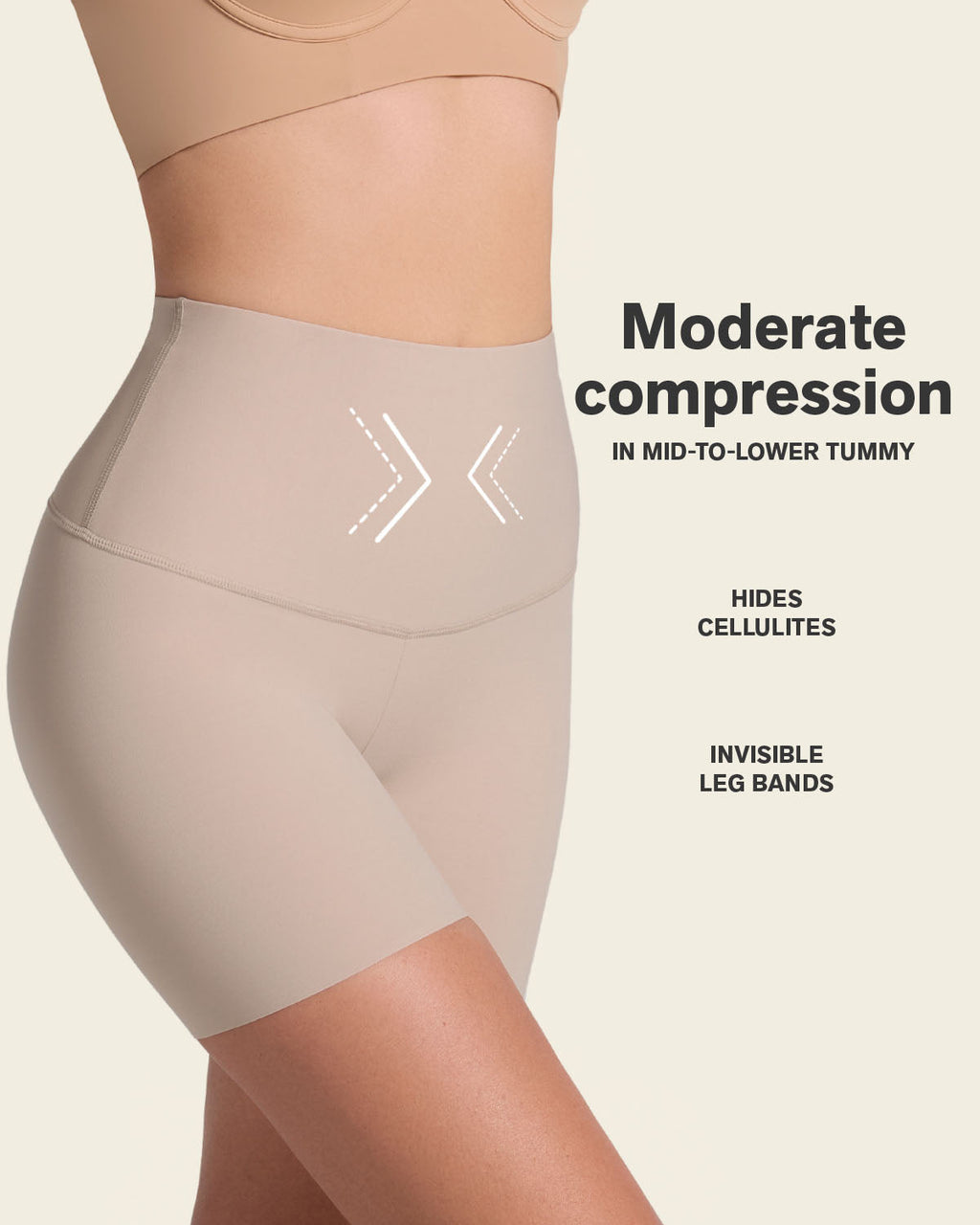 Moderate High-Waisted Shaper Short