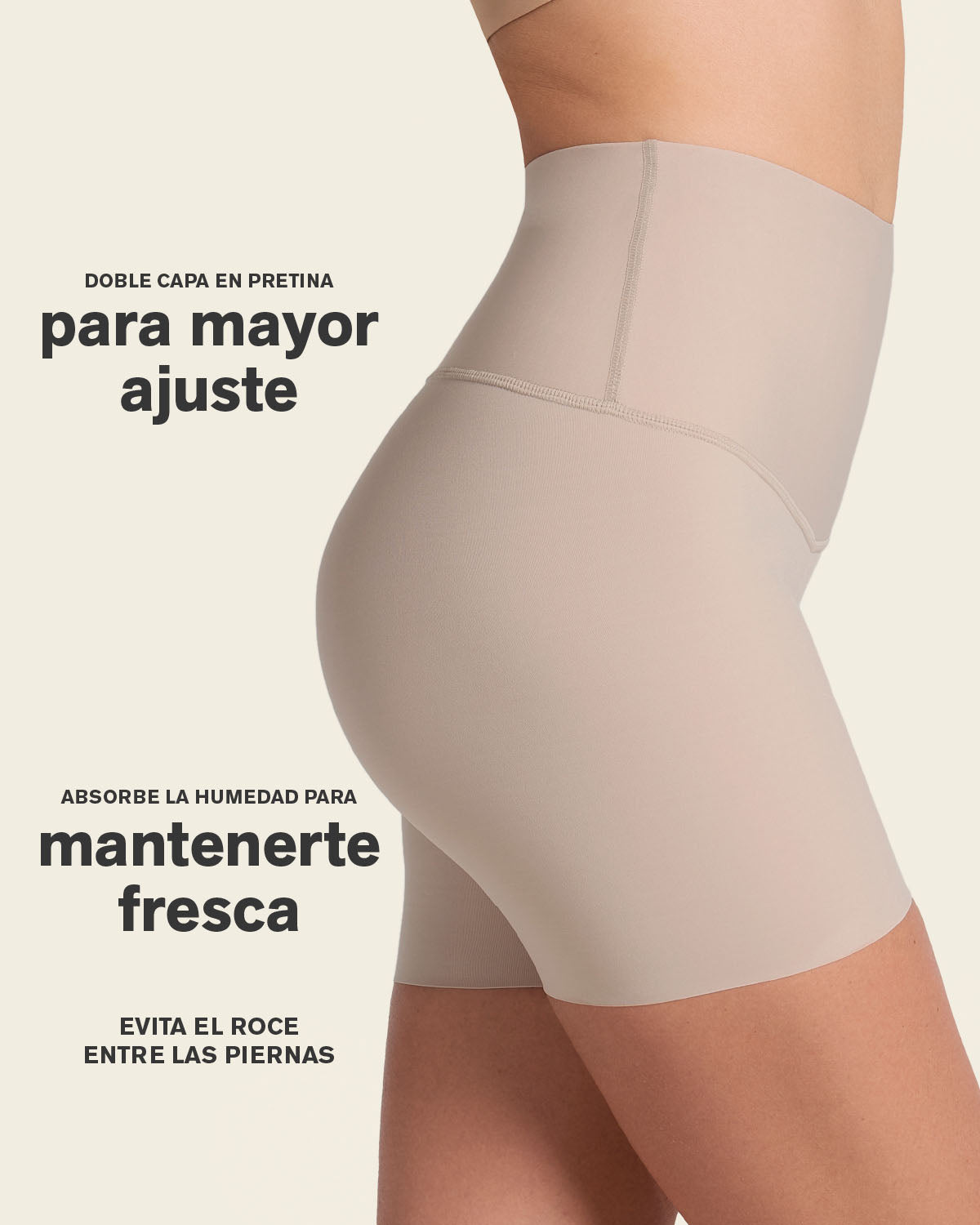 Moderate High-Waisted Shaper Short