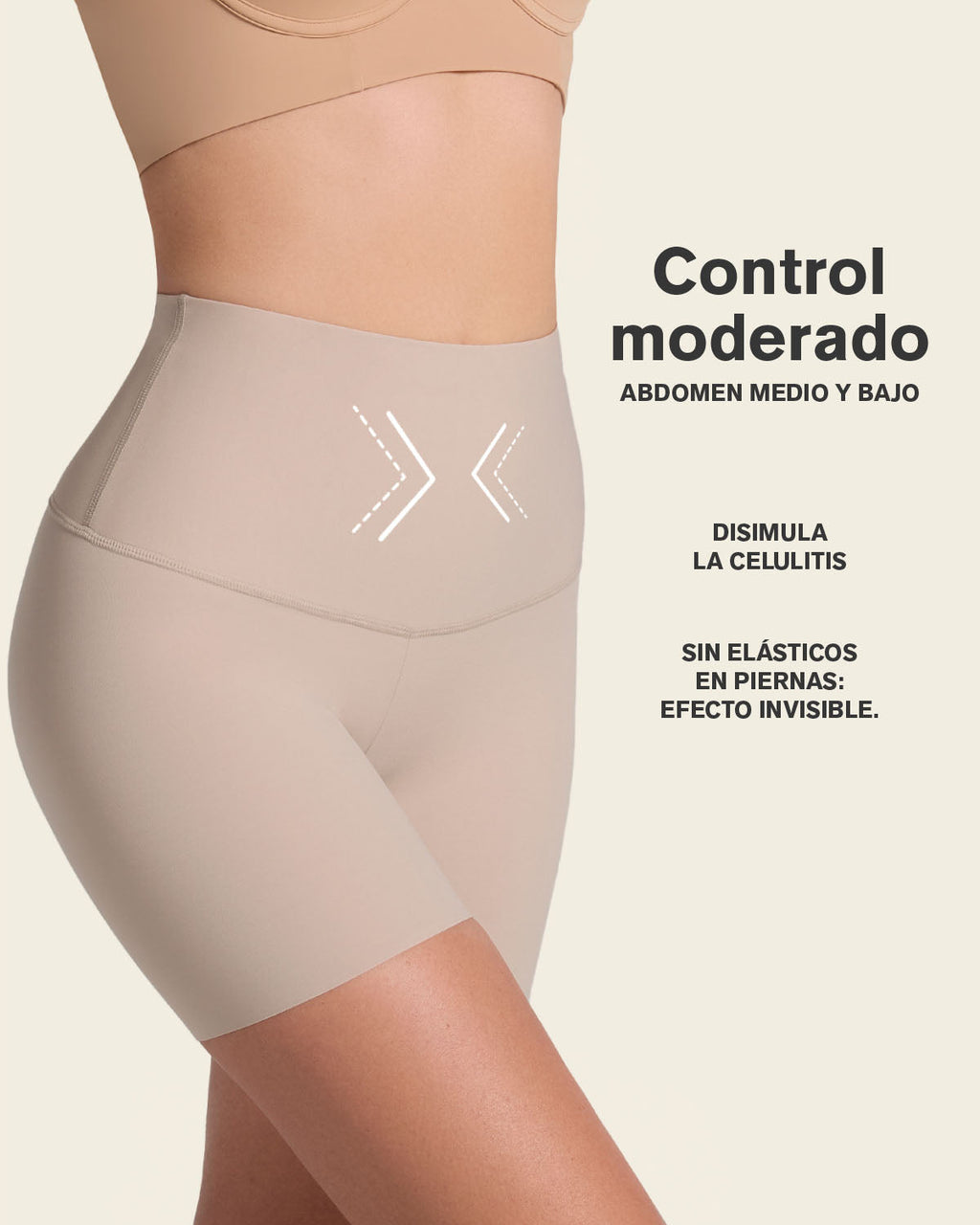 Moderate High-Waisted Shaper Short