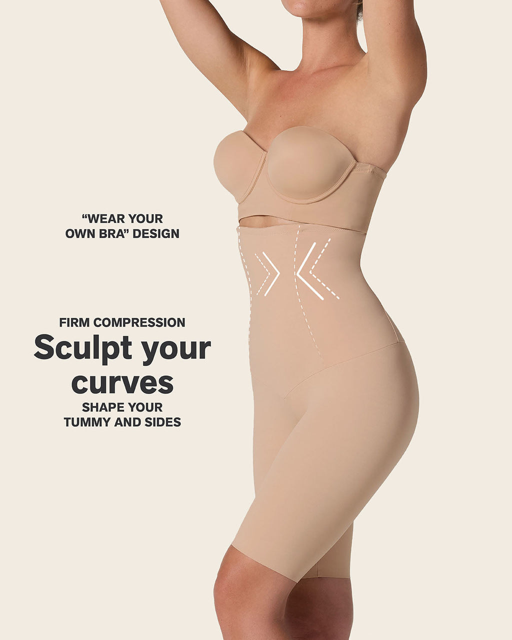 Extra High Waisted Firm Shaper Short
