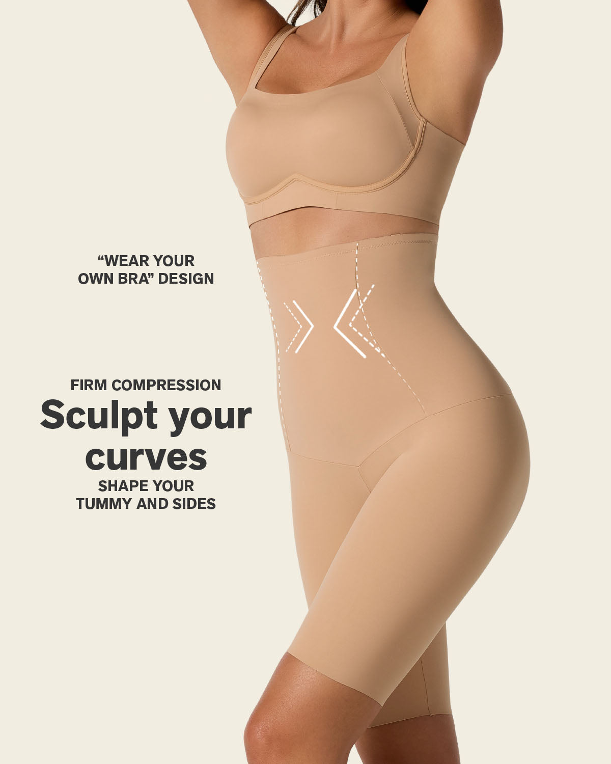 Extra High Waisted Firm Shaper Short