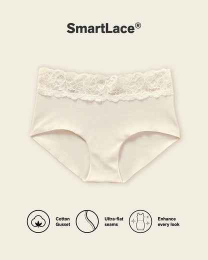 Ultra Light Lace Trim Hipster Panty