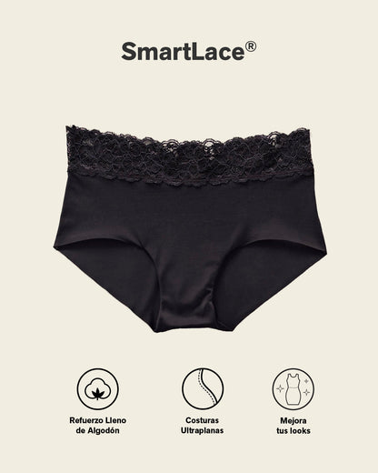 Ultra Light Lace Trim Hipster Panty