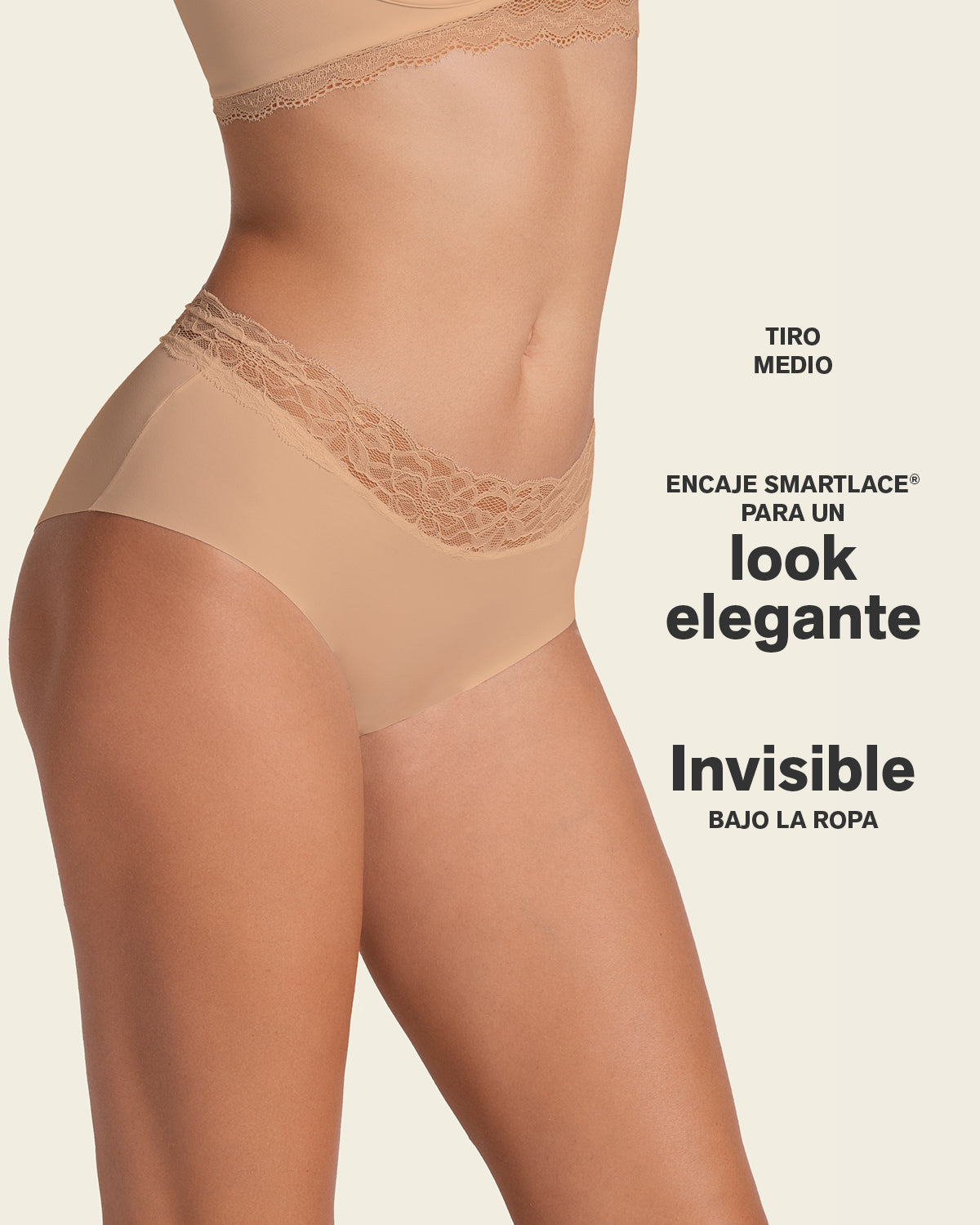 Ultra Light Lace Trim Hipster Panty