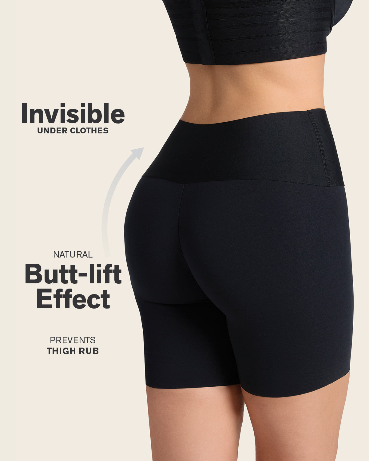 2-Pack Stay-In-Place Seamless Shapewear Shorts