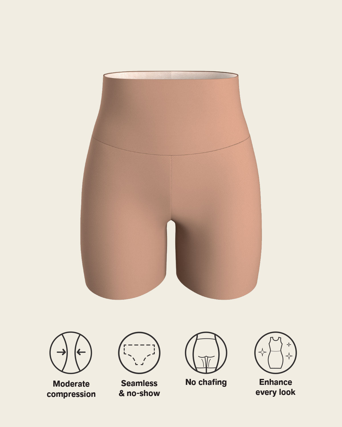 PowerStay Short + SmartShape Capri in Golden Beige