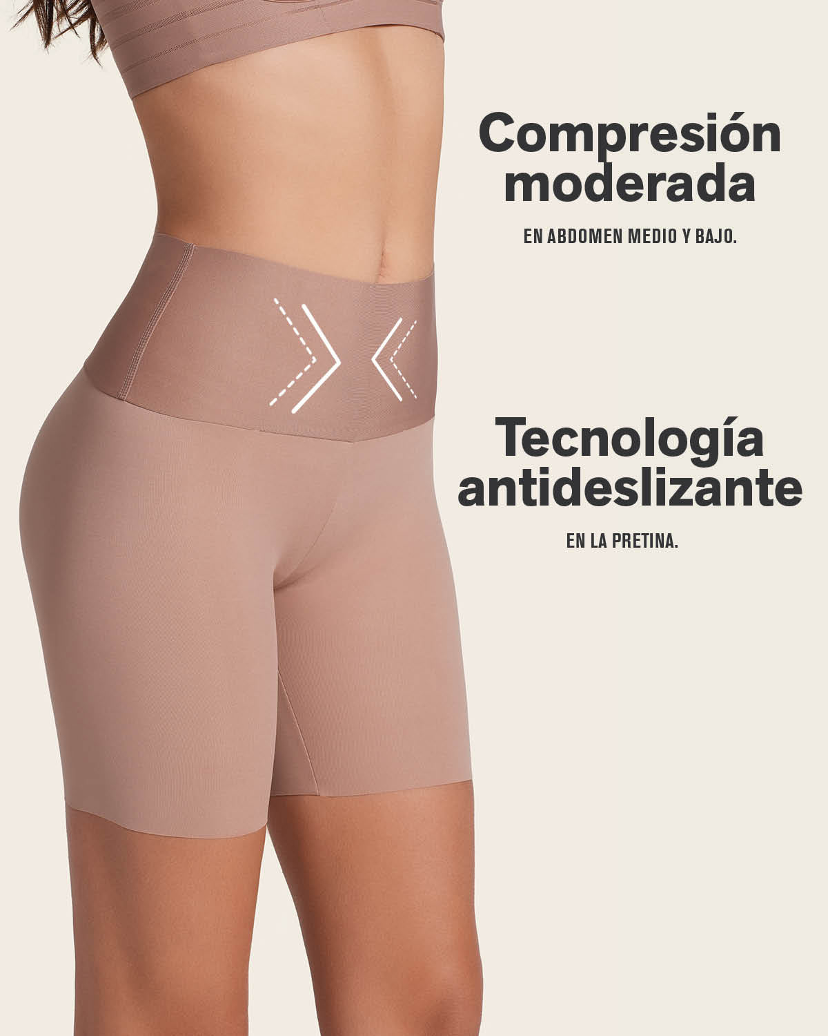 PowerStay Short + SmartShape Capri in Golden Beige