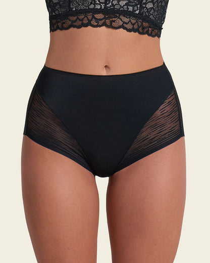 2-Pack Sheer Undetectable High-Waisted Lace Panties