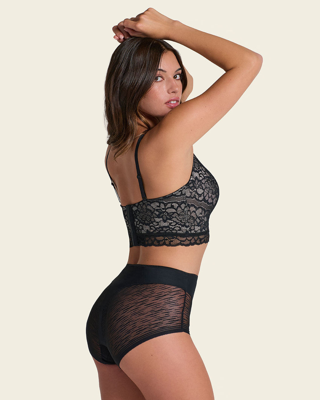 2-Pack Sheer Undetectable High-Waisted Lace Panties