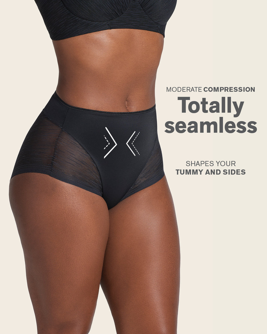 3-Pack High-Waisted Sheer Lace Shaper Panties