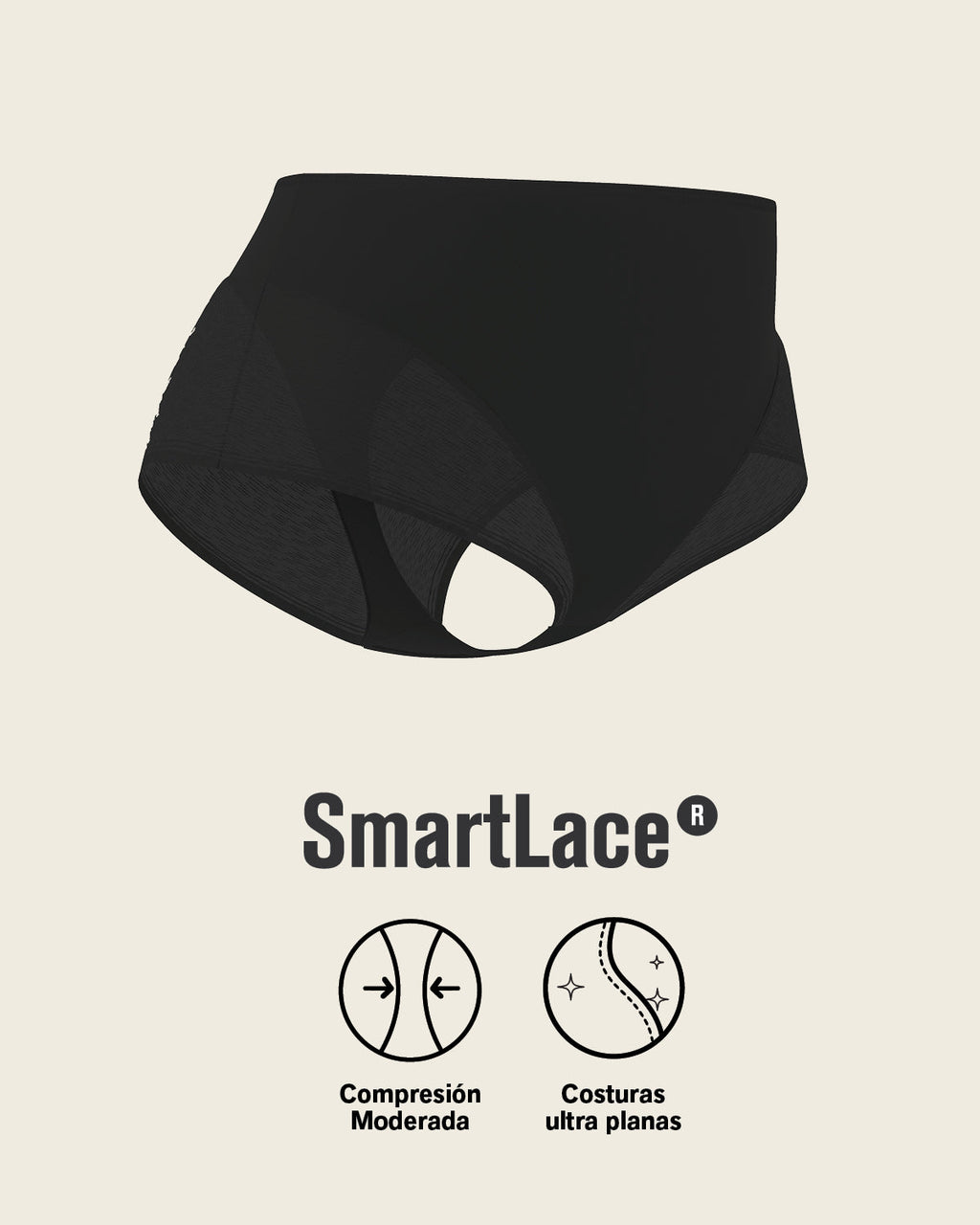 High-Waisted Sheer Lace Shaper Panty