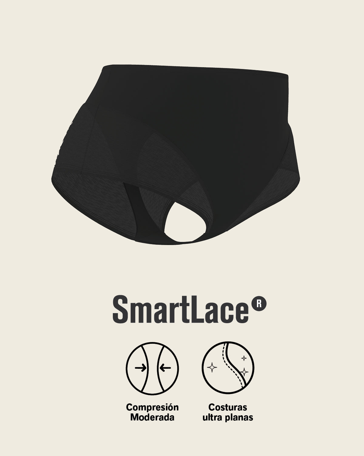 High-Waisted Sheer Lace Shaper Panty