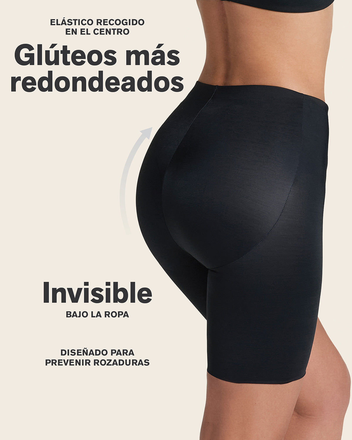 Midrise Anti Chafing Butt Lifter Shaper Short