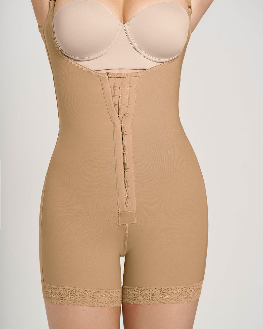 Post-Surgical Short Girdle with Front Hook-And-Eye Closure