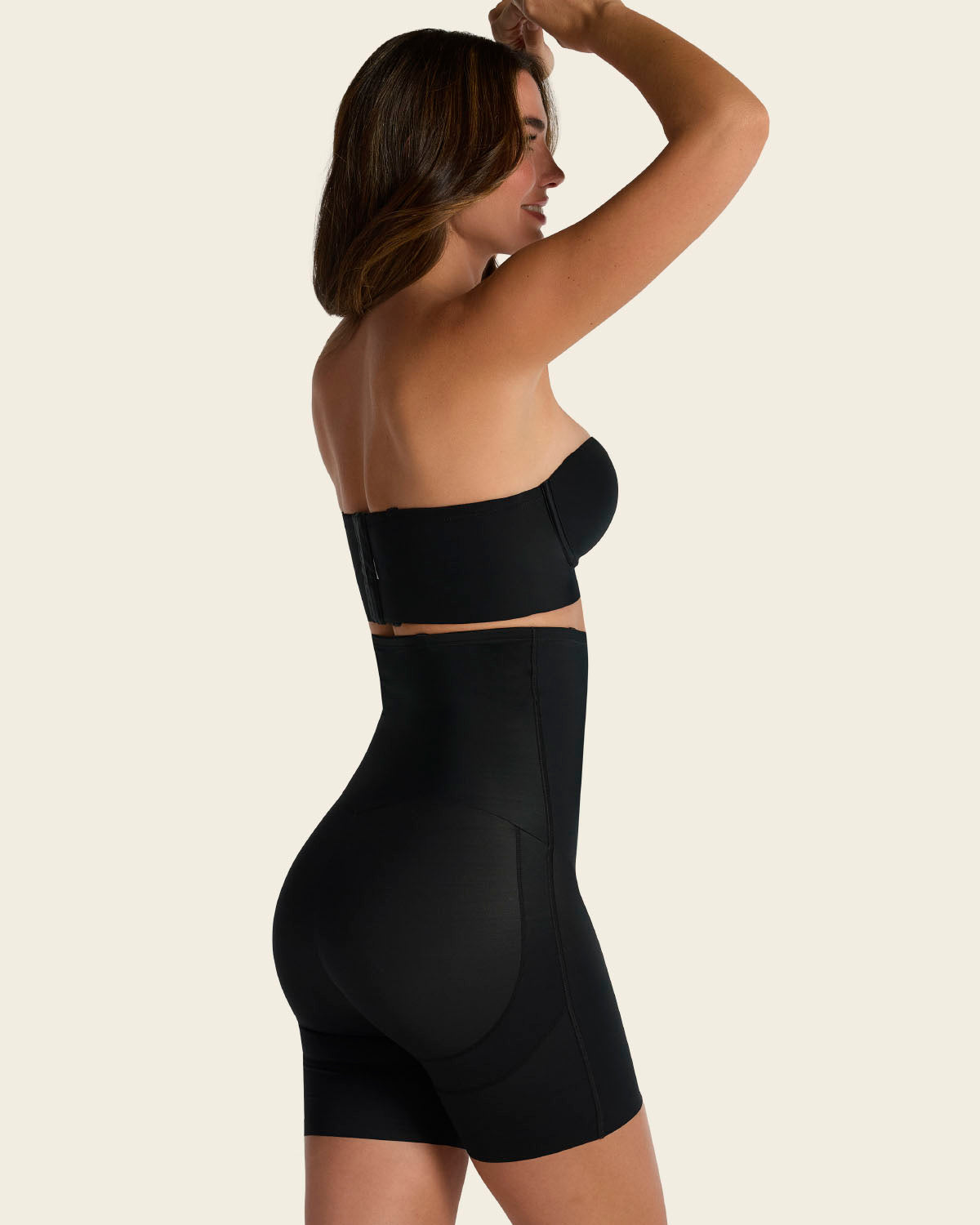 Strapless Sculpting Step-in Body Shaper with Short Bottom