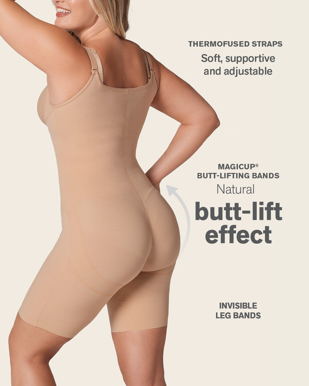 Mid-Thigh Sculpting Butt Lifting Body Shaper
