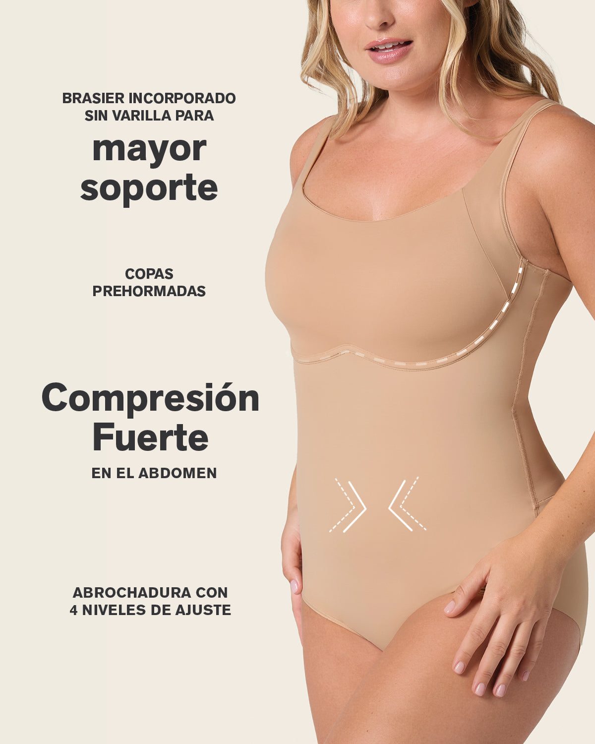 Scoop Back Wireless Classic Sculpting Bodysuit