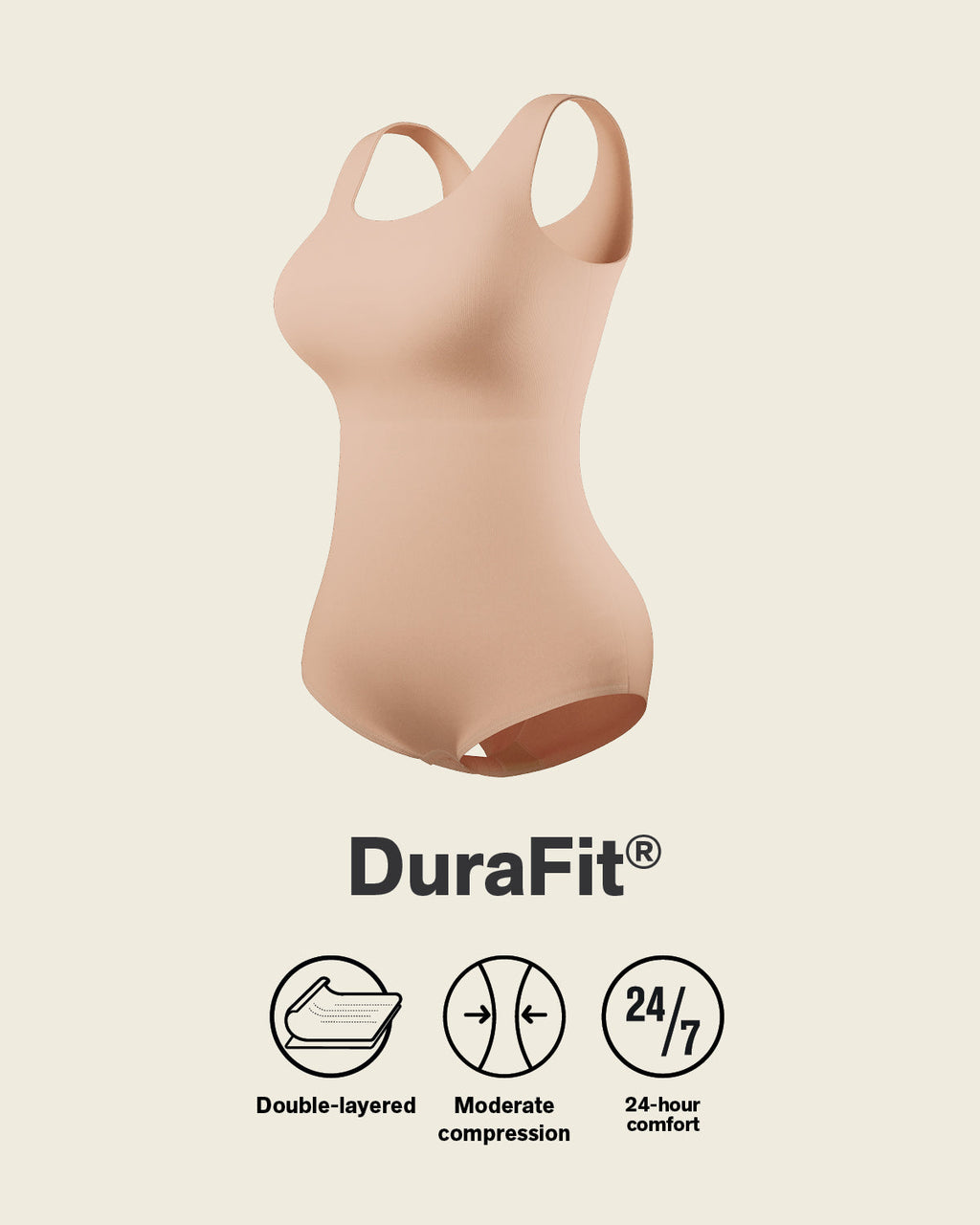 Plunge Classic Sleeveless Shaper Bodysuit
