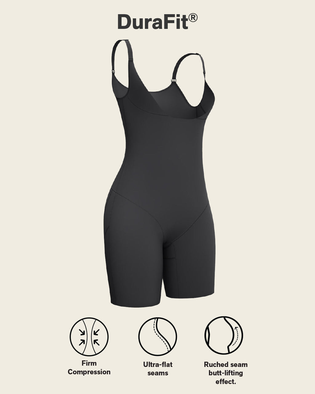 Step-in Body Shaper with Butt-Lifting Short Bottom