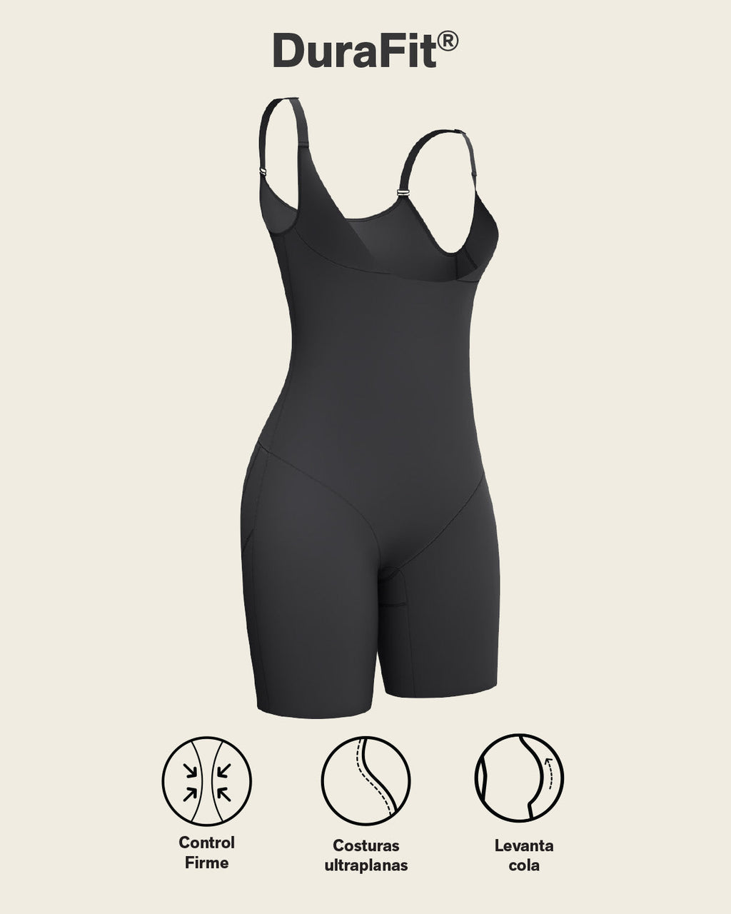 Step-in Body Shaper with Butt-Lifting Short Bottom