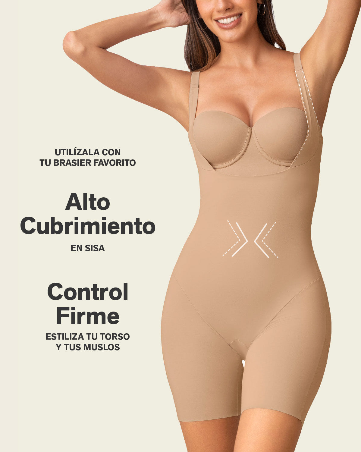 Step-in Body Shaper with Butt-Lifting Short Bottom