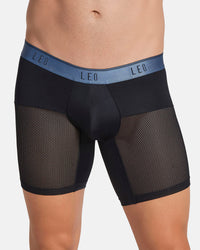 496 Black With Blue Elastic