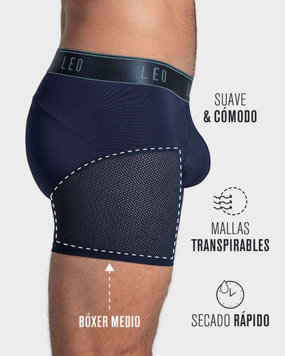 3-Pack High-Tech Mesh Boxer Briefs with Ergonomic Pouch