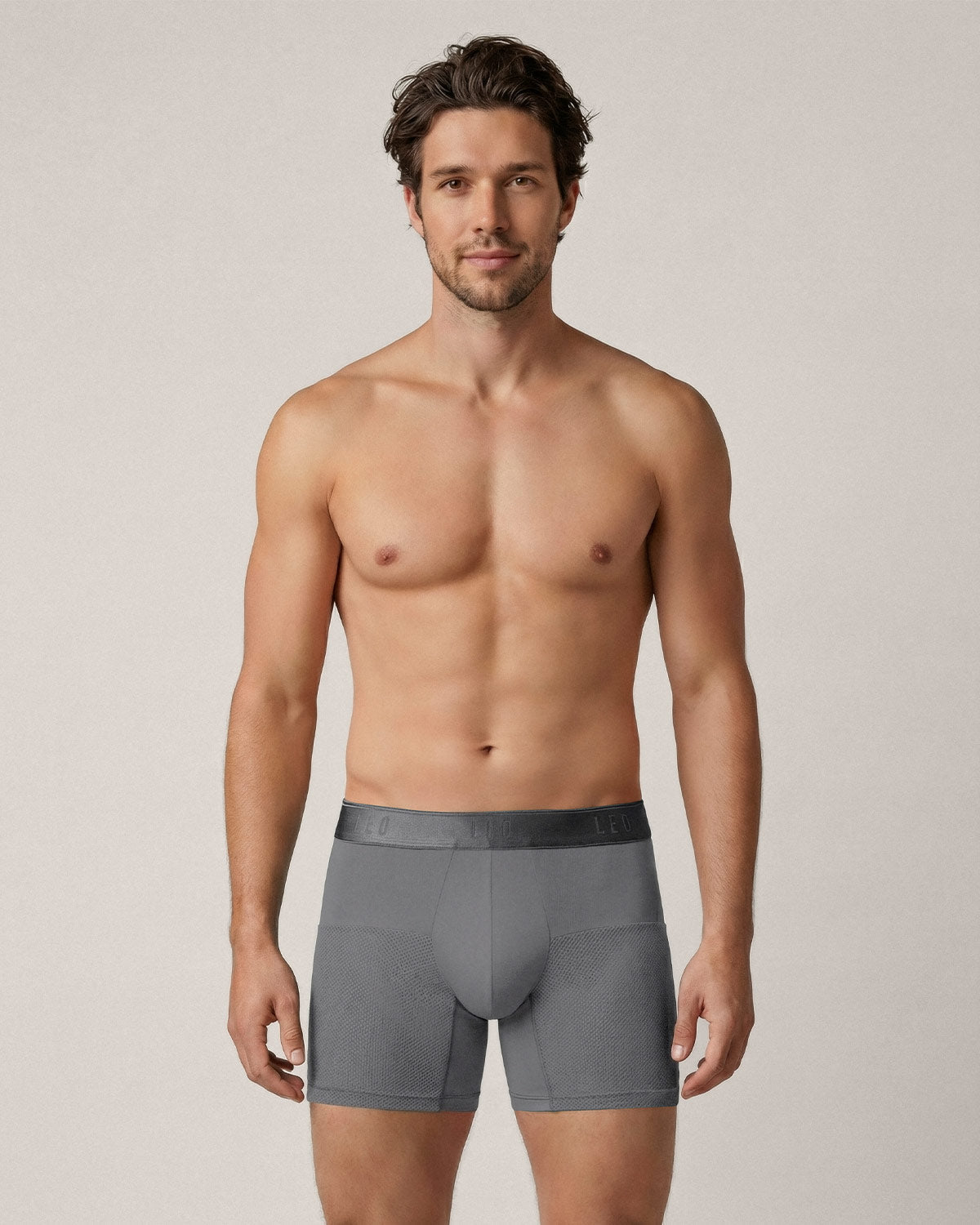High-Tech Mesh Boxer Brief with Ergonomic Pouch