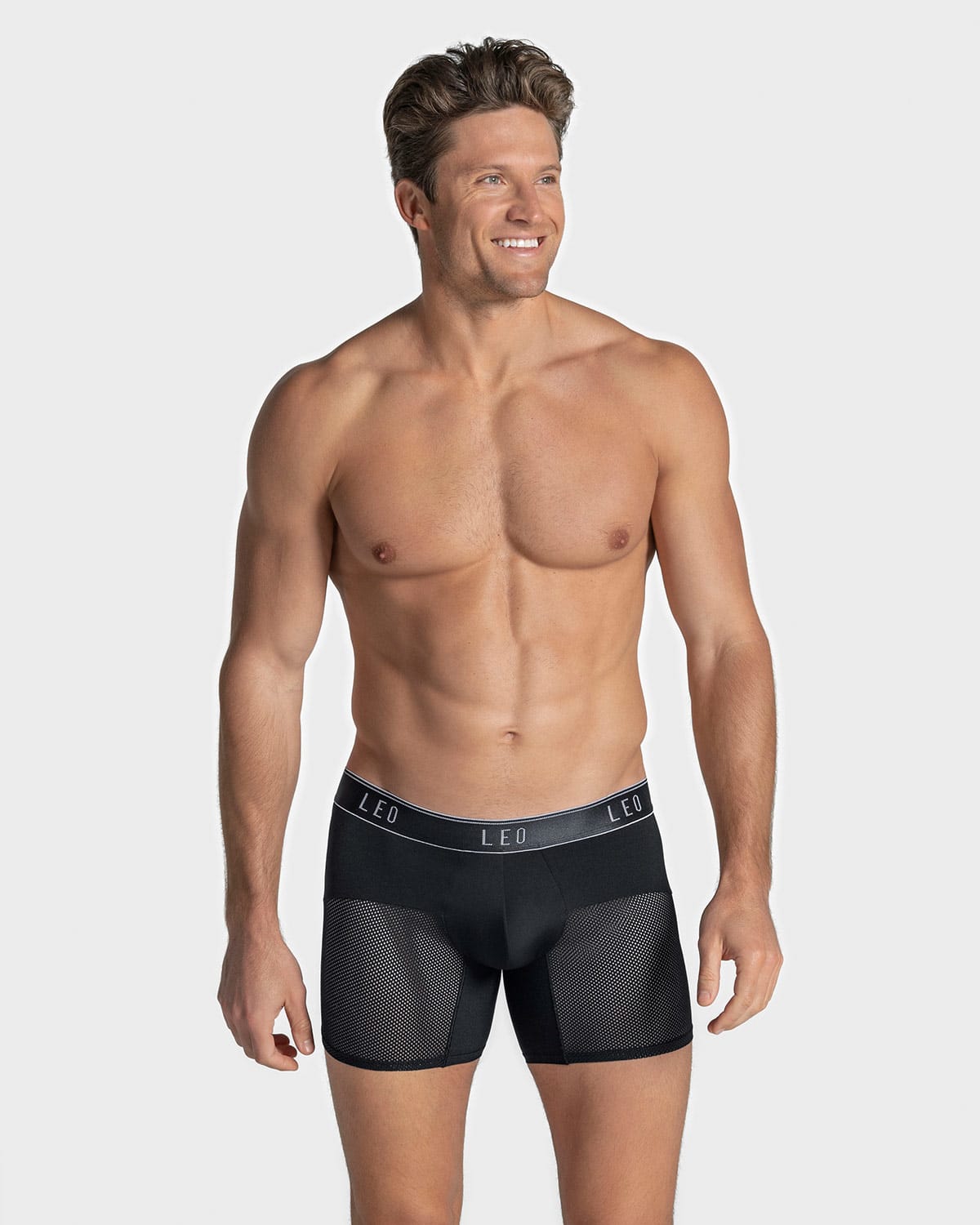 3-Pack High-Tech Mesh Boxer Briefs with Ergonomic Pouch