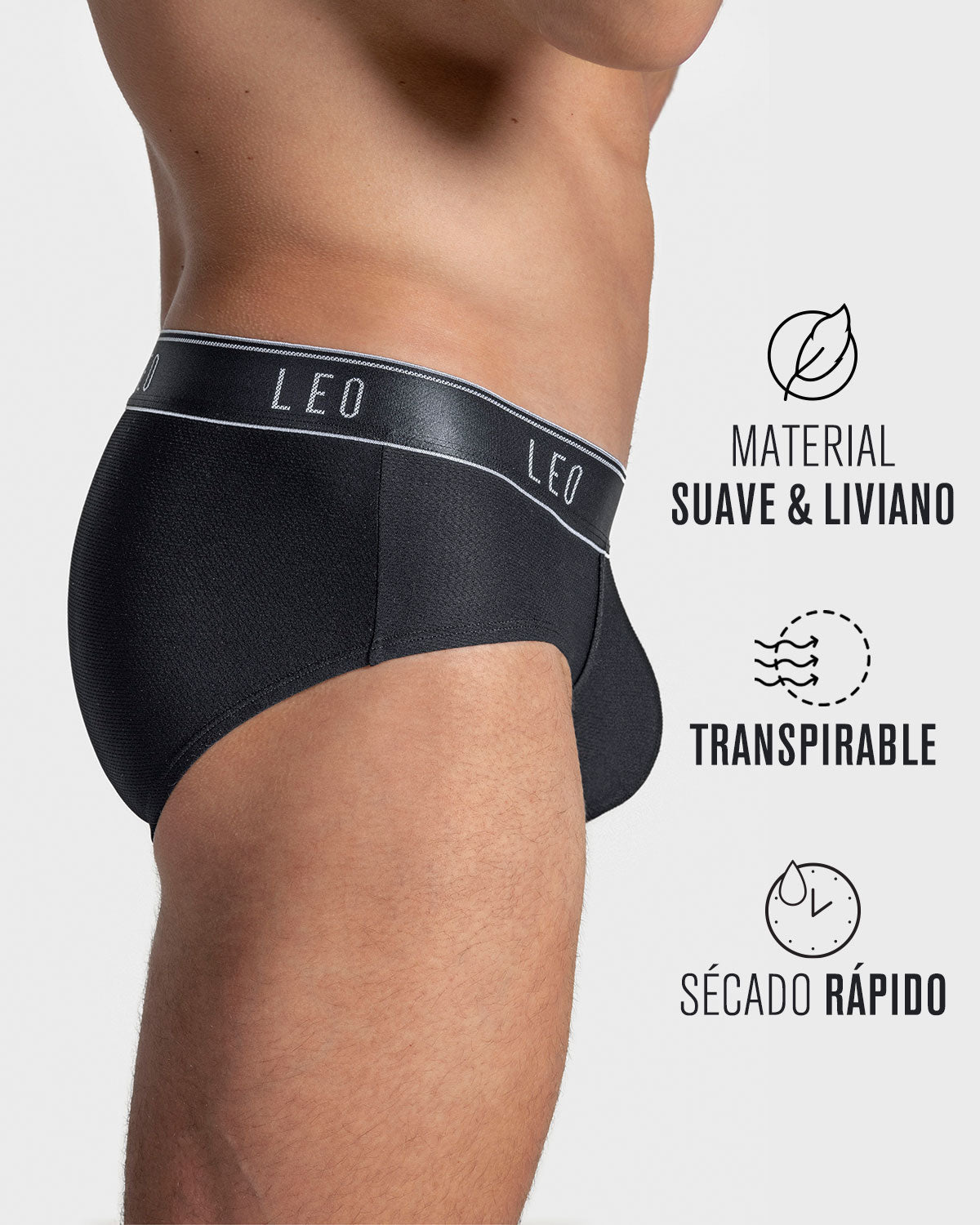 3-Pack Ultra-Light Briefs with Ergonomic Pouch