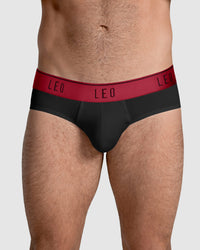 079 Black with Red Elastic