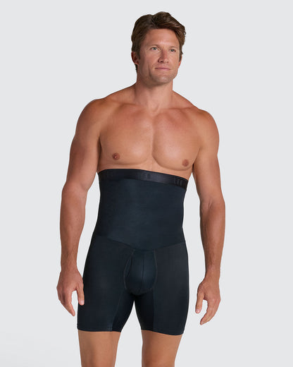 High-Waisted Stomach Shaper Boxer Brief