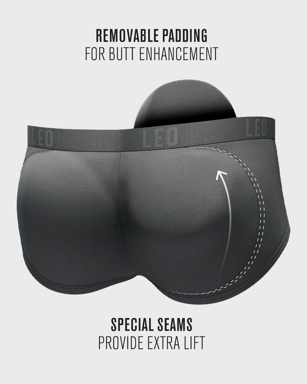 Men's Instant Butt Lift Padded Brief