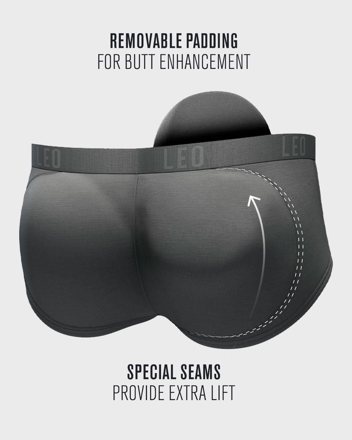 Men's Instant Butt Lift Padded Brief