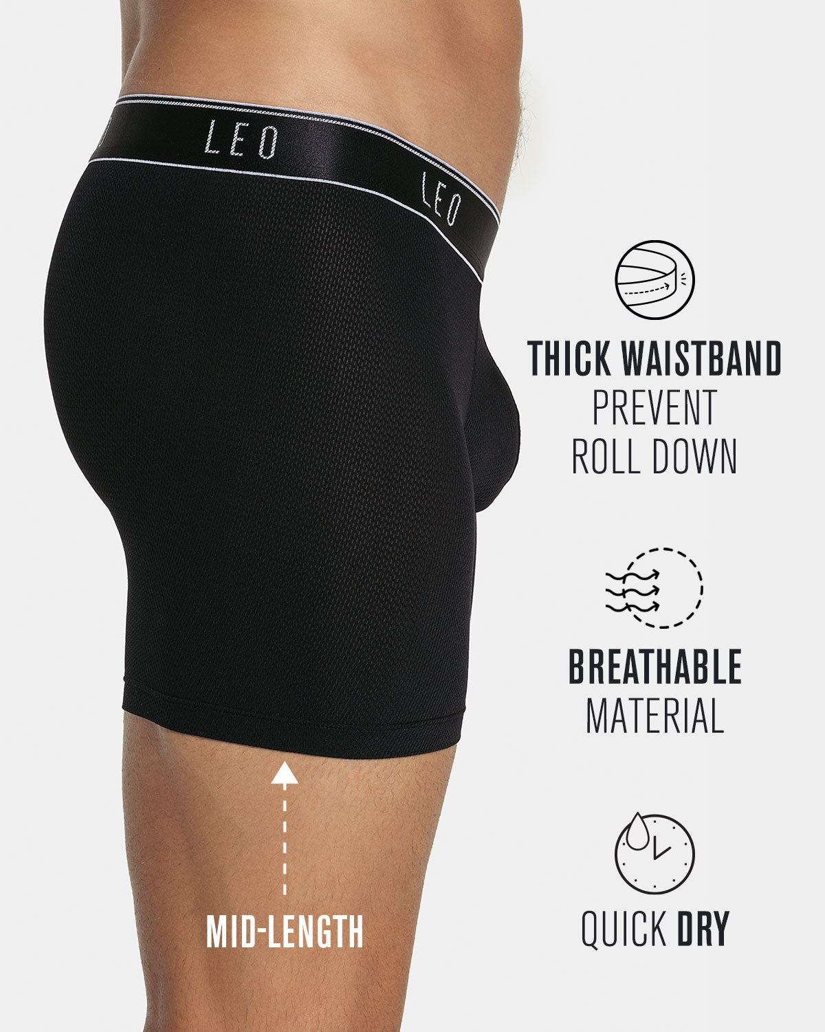 3-Pack Ultra-Light Boxer Briefs with Ergonomic Pouch