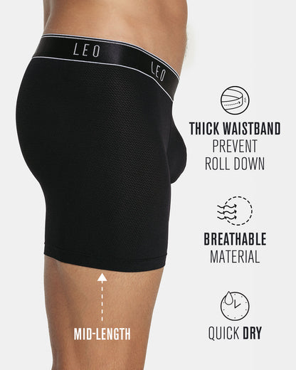 3-Pack Ultra-Light Boxer Briefs with Ergonomic Pouch