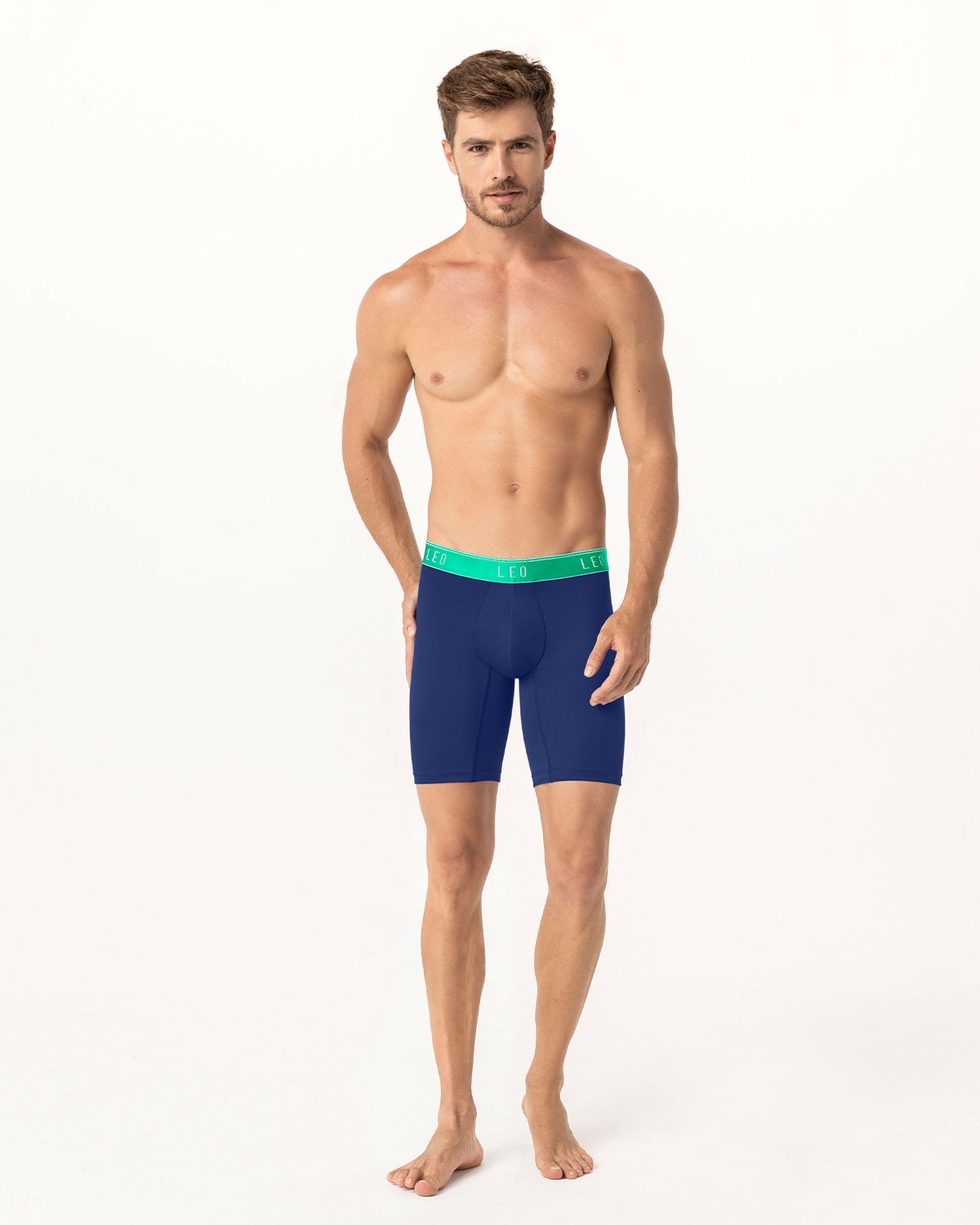 Microfiber Long Boxer Brief with Ergonomic Pouch