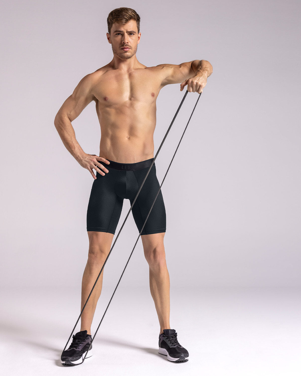 Microfiber Long Boxer Brief with Ergonomic Pouch