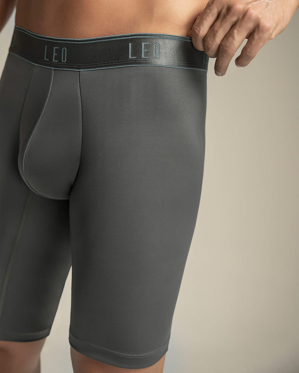 Microfiber Long Boxer Brief with Ergonomic Pouch