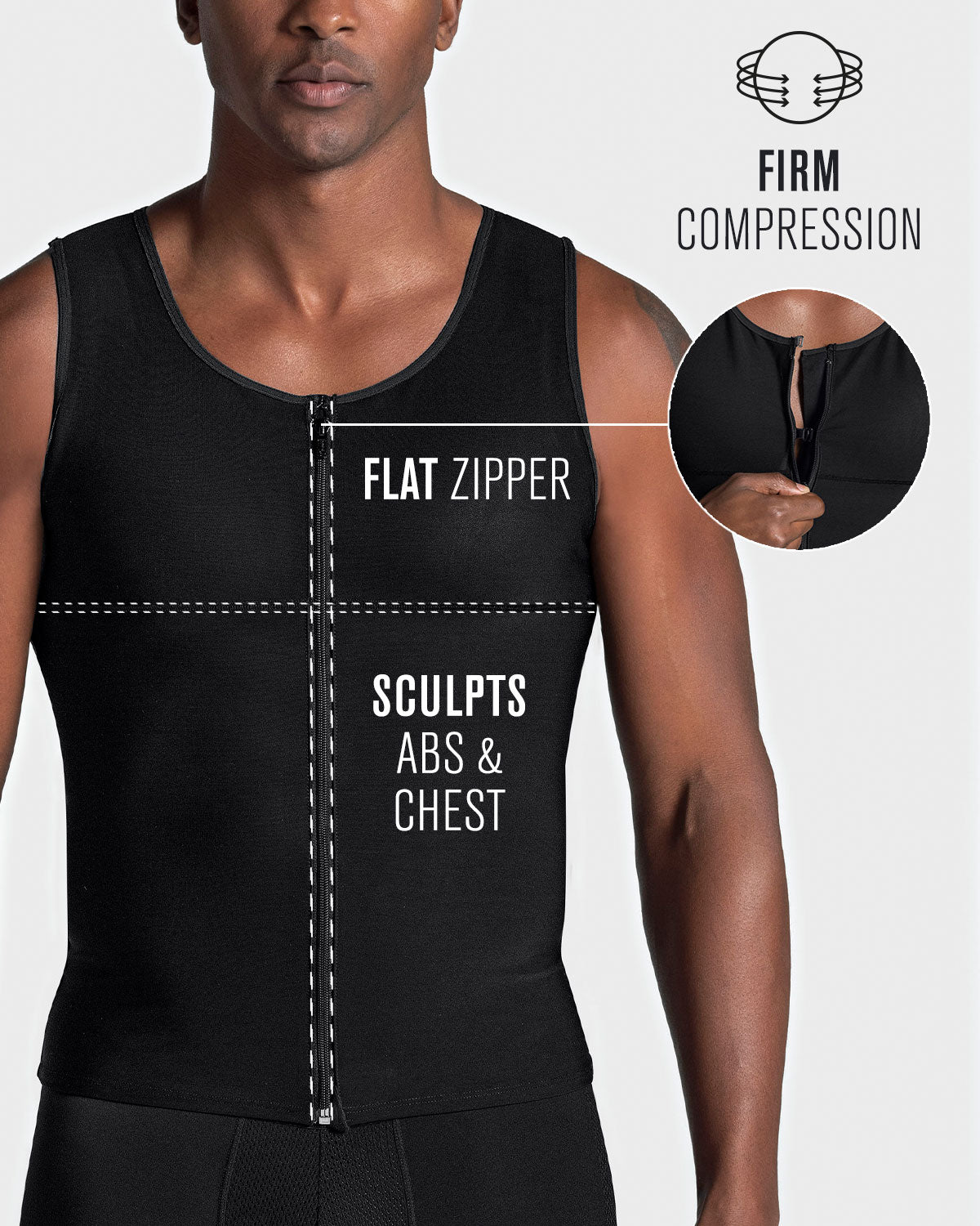 Firm Compression Vest with Back Support